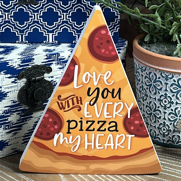 NEW! 🍕Large Pepperoni Pizza Slice Wood Sign - Picture 2 of 7